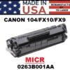 CANON CRG 104/FX9/FX10 TONER - MICR - USA Made