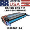 CANON CRG 111 TONER - CYAN - USA Made