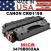 CANON # CRG 119II TONER - MICR - USA Made