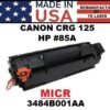 CANON # CRG 125 TONER - MICR - USA Made