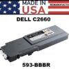 DELL C2660 TONER - YELLOW - USA Made