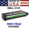 DELL 3110 TONER HY - BLACK - USA Made