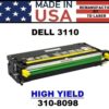 DELL 3110 TONER HY - YELLOW - USA Made