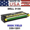DELL 3130 TONER HY - YELLOW - USA Made