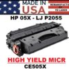 HP 05X - P2055 TONER HY - MICR - USA Made
