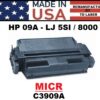 HP 09A - 5SI TONER - MICR - USA Made