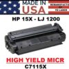 HP 15X - 1200 TONER HY - MICR - USA Made