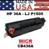HP 36A - P1505 TONER - MICR - USA Made