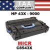 HP 43X - 9000 TONER - MICR - TAA COMPLIANT