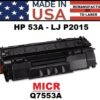 HP 53A - P2015 TONER - MICR - USA Made