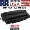 HP 70A - M5025 TONER - MICR - USA Made