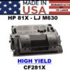 HP 81X -  M605/M630 TONER - USA Made