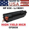 HP 83X - M201 TONER HY - MICR - USA Made