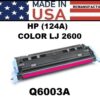 HP 124A - 2600 TONER - MAGENTA - USA Made