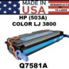 HP 503A - 3800 TONER - CYAN - USA Made