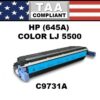 HP 645A - 5500 TONER - CYAN - TAA COMPLIANT