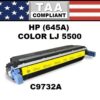 HP 645A - 5500 TONER - YELLOW - TAA COMPLIANT