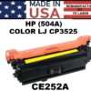 HP 504A - CP3525 TONER - YELLOW - USA Made