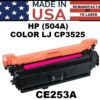 HP 504A - CP3525 TONER - MAGENTA - USA Made