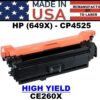 HP 649X - CP4525 TONER - BLACK HY - USA Made