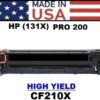HP 131X - PRO 200 TONER - BLACK HY - USA Made