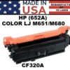 HP 652A - CM651/CM680 TONER - BLACK - USA Made