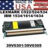 RICOH - IBM 1534/1614/1634 TONER - YELLOW - USA Made