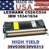 RICOH - IBM 1534/1634 TONER - YELLOW HY - USA Made