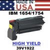 RICOH - IBM 1654/1754 TONER - YELLOW HY - USA Made