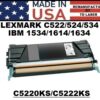 LEXMARK C522 TONER - BLACK - USA Made