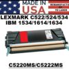LEXMARK C522 TONER - MAGENTA - USA Made