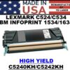 LEXMARK C524 TONER - BLACK - USA Made