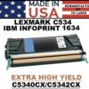LEXMARK C534 TONER - CYAN XHY - USA Made