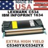LEXMARK C534 TONER - YELLOW - XHY USA Made