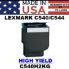 LEXMARK C540 TONER - BLACK HY - USA Made