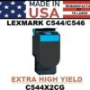 LEXMARK C544 TONER - CYAN XHY - USA Made