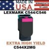 LEXMARK C544 TONER - MAGENTA XHY - USA Made