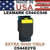 LEXMARK C544 TONER - YELLOW XHY - USA Made