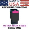 LEXMARK C546 TONER - MAGENTA UHY - USA Made