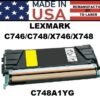 LEXMARK C746/C748/X746/X748 TONER - YELLOW - USA Made