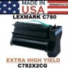 LEXMARK C780 TONER - CYAN EHY - USA Made