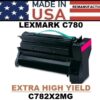 LEXMARK C780 TONER - MAGENTA EHY - USA Made