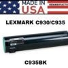 LEXMARK C930, C935 TONER - BLACK - USA Made