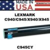 LEXMARK C945 TONER - CYAN - USA Made