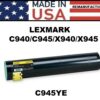 LEXMARK C945 TONER - YELLOW - USA Made
