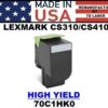LEXMARK CS310/CS410/CS510 TONER - BLACK HY - USA Made
