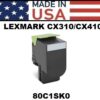 LEXMARK CX310/CX410/CX510 TONER - BLACK - USA Made