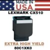 LEXMARK CX510 TONER - BLACK - 8K USA Made