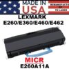 LEXMARK E260 TONER - MICR - USA Made