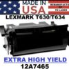LEXMARK T634 TONER XHY - USA Made
